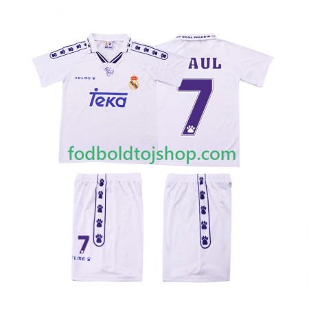 Real Madrid RAUL 7 Retro Børn Hjemme trøje 1994 1996 S/S